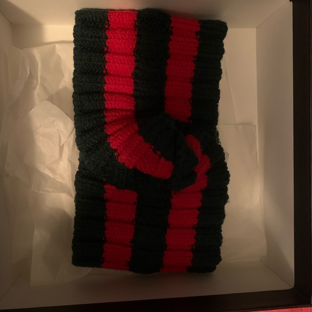 Gucci Red and Green Knitted Headband